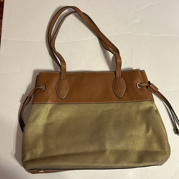 Michael Kors leather Brown & shimmering bronze hand bag - Picture 3 of 6